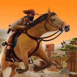 wild west horse chase